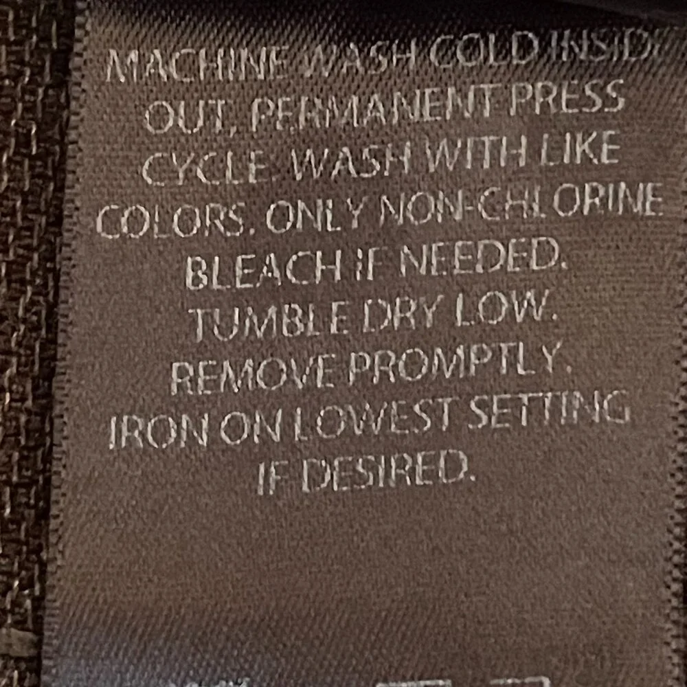 Kenneth Cole New‎ York Brown Corduroy Straight Leg Pants, Size 34 X 32
